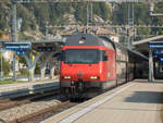 Re 460 mit IC 61 nach Basel SBB in Interlaken West, 13.09.2020.