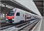 Der neue SBB RABe 512 008 (94 85 0 512 008-9 CH-SBB) für den Fernverkehr bei einer Test-Fahrt in Lausanne.