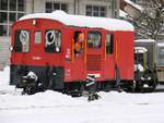 Die Dieseltraktor Tm 172 982-1 im Rangierarbeit im Bf. Meiringen - 02-02-2010