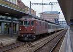 BLS: GOLDEN PASS PANORAMIC mit Re 425 163 in Spiez abgestellt am 16.