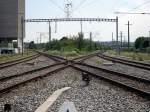 Berner Oberland 2007 - Zwei Bahnen, eine Kreuzung.