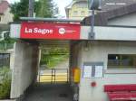 Der kulinarisch wohl interessanteste Bahnhof der Schweiz. La Sagne zwischen Les Ponts de Martel und La Chaux de Fonds. 