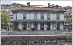 Bahnhof Richterswil direkt am Ufer des Zrichsees. (21.05.2012)