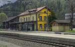 Der kleine Bahnhof Hendschiken im Aargau bei Lenzburg