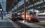 SBB Re 420 161 & 109 / Basel SBB, 13. Dezember 2025<br>
EC 7  Rheingold  Hamburg - Basel & EC 9  Rheinpfeil  Dortmund - Basel