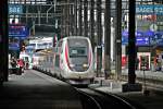 Nachschuss auf TGV POS 4412 am 25.10.2014, als dieser als TGV Lyria (Zürich HB - Paris Gare de Lyon) in der Bahnhofshalle von Basel SBB stand.