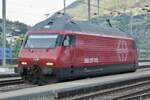 Die Re 460 110  Mariaberg  beim Rangieren am 14.7.25 im Bahnhof Brig.