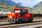 SBB Rangierlok Ee 922 024-5 am 08.07.26 in Brig Bhf vom Bahnsteig aus fotografiert 