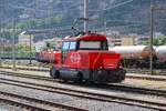 SBB Rangierlok Ee 922 024-5 am 08.07.26 in Brig Bhf vom Bahnsteig aus fotografiert 