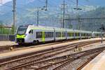 BLS Stadler  RABe 528 118 am 10.07.26 in Brig Bhf vom Bahnsteig aus fotografiert 