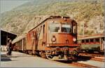 Die BLS Re 4/4 171 hat mit ihrem IC 421 von Bern kommend ihr Ziel Brig erreicht.