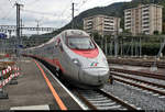 ETR 610 ??? der Trenitalia S.p.A. (FS) als EC 318 von Milano Centrale (I) nach Zürich HB (CH) erreicht den Bahnhof Chiasso (CH) auf Gleis 7.
[20.9.2019 | 13:58 Uhr]