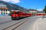 RHB Ge 4/4 II  629 mit dem Arosaexpress am 04.07.26 in Chur 