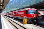 RHB Ge 4/4 III 647 am 04.07.26 in Chur mit dem RE nach St. Moritz