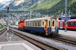 RhB Rangierlok Stadler Geaf2/2 20602 am 05.07.26 in Chur beim Rangieren vom Bahnsteig aus fotografiert 