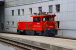 RhB Rangierlok Stadler Geaf2/2 20602 am 05.07.26 in Chur beim Rangieren vom Bahnsteig aus fotografiert 
