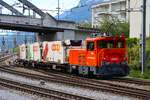 RhB Rangierlok Stadler Geaf2/2 20602 am 06.07.26 in Chur beim Rangieren vom Bahnsteig aus fotografiert 