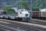 Im Zuge des neuen Gotthardt Tunnel Bau wurde auch diese zweiachsige 
Henschel Lok eingesetzt. Ich traf die Tm 237906 der Firma Greuter beim
Verschub in Erstfeld am 19.5.2009 an.