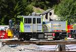 BLS XTrom Schneeschleuder am 09.07.26 in Kandersteg von einen Gehweg aus fotografiert 