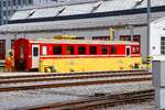 RhB Steuerwagen auf der Schiebeb�hne am 07.07.26 in Landquart 