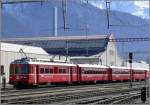 Be 4/4 515 Pendel vor der RhB Hauptwerkst�tte in Landquart.