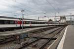 Am 04.08.2016 verlässt IR 1722 aus Brig den Bahnhof Lausanne in Richtung Genf-Flughafen.