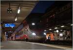 Der FS Trenitalia ETR 610 011 wartet in Lausanne als EC 41 auf die Abfahrt nach Milano Centrale.
