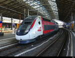 SNCF - TGV 4728 im Bahnhofshalle von Lausanne am 10.09.2023