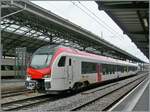 Der Thurbo EVO RABe 531 402-1 mit der etwas erstaunten UIC Anschrift RAB 94 85 0 531 402-1 CH-THB) auf einer Testfahrt in Lausanne.