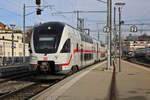 DB 4010 002 erreicht Schaffhausen als IC von Stuttgart Hbf nach Zürich HB. (02.01.2023)