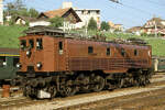 SBB Be 4/6 12320 in Spiez anlässlich der Jubiläumsverastaltung  Rail in 88 , 14.08.1988 - Scan vom Dia