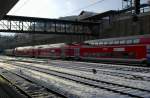 BR 185 BLS Cargolok als vor und nach spann der DB Doppelstockwagen als vorbergehende notfall lsung fr die BLS.13.12.2008