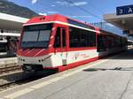 MGB ABt 2132 der am 15.7.17 in Visp, vom Komet der weiter nach Fiesch fährt, abgekuppelt wurde.