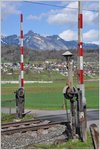 Schranke mit einem uralten Kettenzugmechanismus zwischen Nendeln und Schaanwald im Fürstentum Liechtenstein.