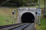 Bei Burgdorf BE liegt ein kurzer Tunnel an der alten Strecke Richtung Wynigen.