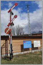 Flgelsignal, wie es sie frher in der Schweiz gab.