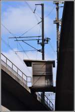 In der Verzweigung der Käferberglinie hängt diese Hütte.