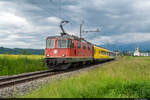 Am 02.06.2021 ist SBB Re 420 302-2 unterwegs mit einem Messzug zwischen Thun und Bern, dabei konnte ich ihn kurz nach Thurnen bei Mühlethurnen aufnehmen.