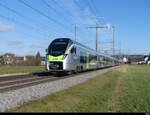 BLS - Triebzüge RABe 528 112 + 528 ??? unterwegs bei Lyssach in Richtung Bern am 31.12.2021