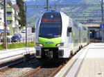 BLS - Triebzug RABe 515 022-2 bei der einfahrt im Bahnhof von Spiez am 06.05.2016