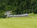 BLS - 465 004-0 als RE Bern - Luzern unterwegs bei Kröschbrunnen / BE am 07.08.2016