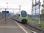BLS - Triebzug RABe 515 026 bei der einfahrt in den Bahnhof von bei Busswil am 13.11.2016