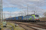 Siemens Vectron 475 412-3 durchfährt den badischen Bahnhof. Die Aufnahme stammt vom 20.02.2020.