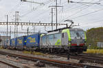 Siemens Vectron der BLS 475 409-9 durchfährt den Bahnhof Pratteln. Die Aufnahme stammt vom 15.07.2020.