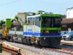 bls - Tm 2/2  99 85 523 5 210-2 im Bahnhofsareal in Grenchen Nord am 21.08.2011