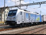 RailPool - Lok 187 004-7 unterwegs für die BLS vor Güterzug unterwegs in Prattelen am 04.08.2018