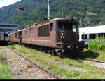 BLS - Das Ende der Loks 425 177 und 425 181 beide sind abgestellt im Bahnhofsareal von Interlaken Ost am 25.07.2020