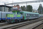 Neuer RoLa-Begleitwagen auf Rangierfahrt in Spiez am 4.