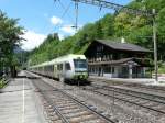 BLS - RE bei der durchfahrt im Bahnhof Blausee-Mitholz am 30.06.2013