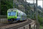 RABe 535 104 und RABe 525 007 der BLS fahren am 23. Juli 2009 als RE 3267 beim Schluchitunnel in Richtung Brig.